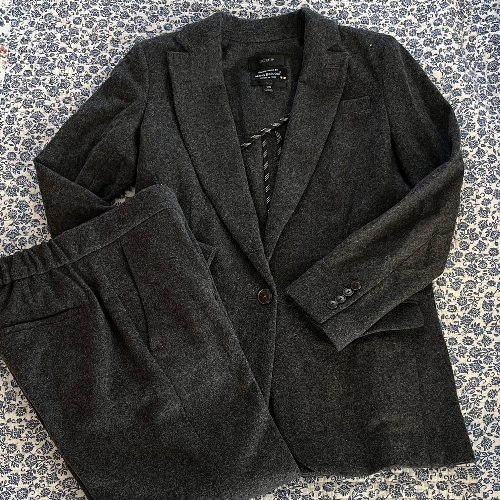 J. Crew charcoal wool suit